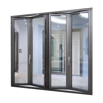 WANJIA Folding doors glass accordion kitchen custom aluminum bi fold door